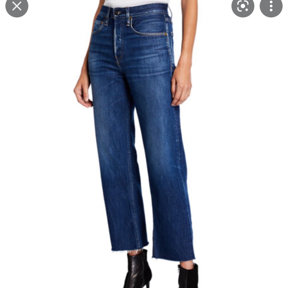 rag & bone maya high-rise ankle straight jeans
